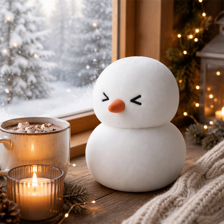 Christmas Snowman Glutinous Rice Ball Plush Toy