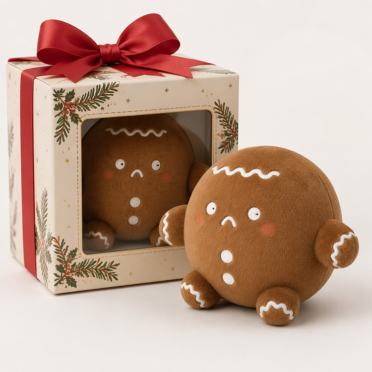 Chubby Christmas Gingerbread Plush Toy factory