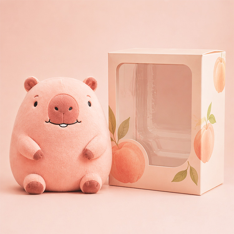 Pink Capybara Plush Toy
