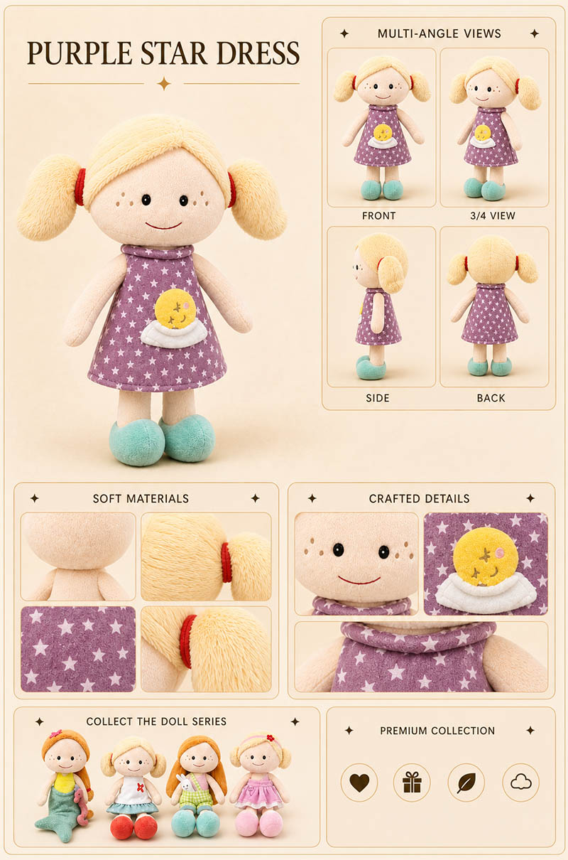 Toddler Fabric Snuggle Doll