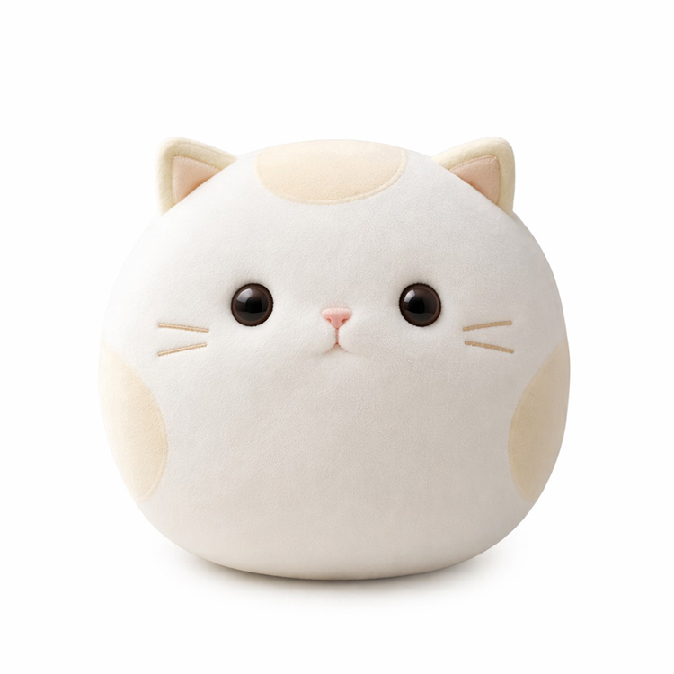 Spherical Cat Shaped Plush Toy